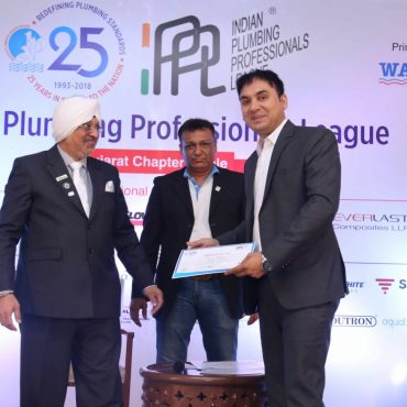 Mr. Vinod Malviya has received “Certificate Of Appreciation For Active Participation In Indian Plumbing Professionals League” 